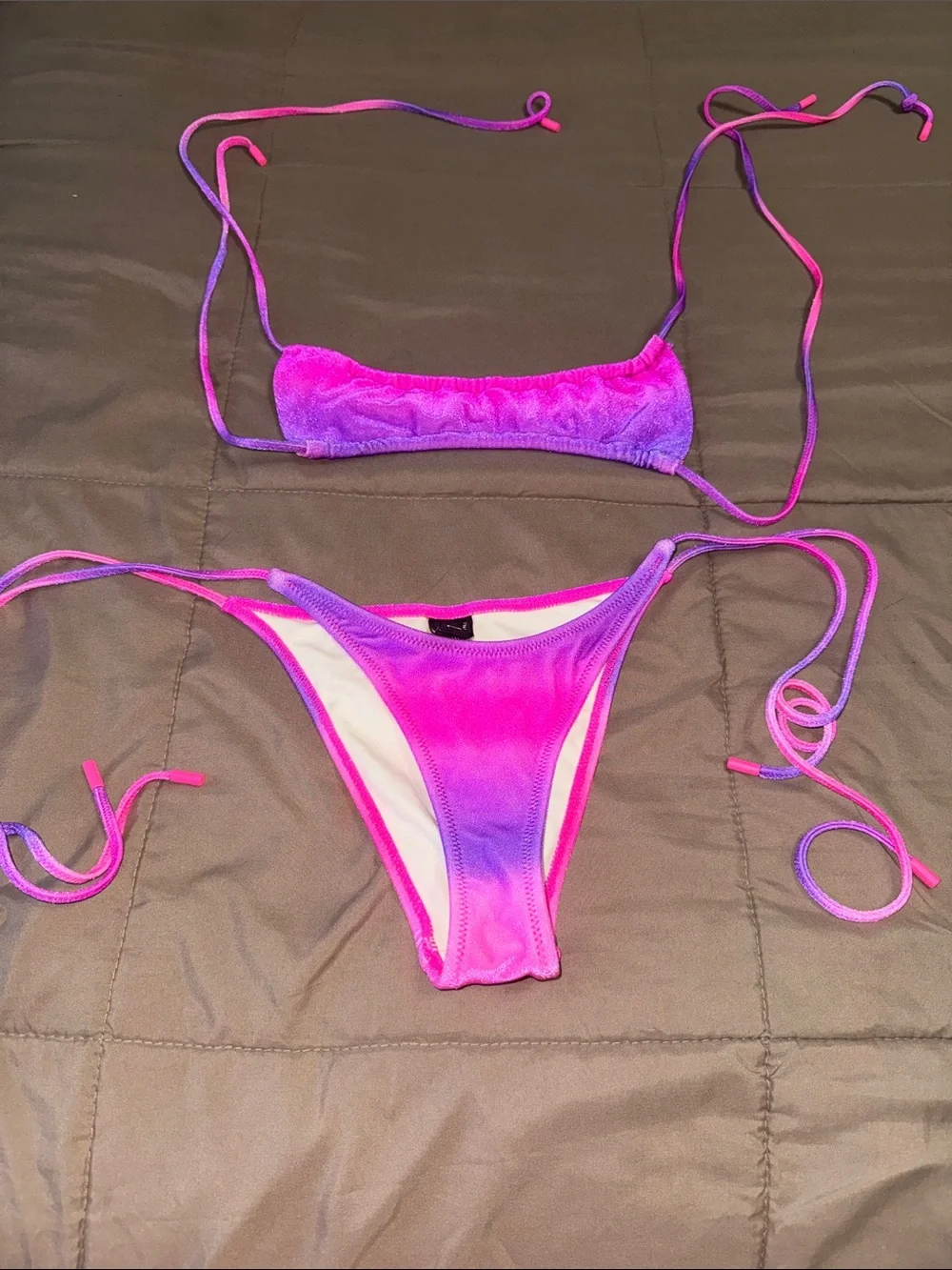 triangl swimwear Pink and Purple Ombre Bikini Bottom